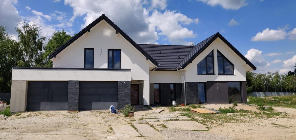 elewacja budynku jednorodzinnego