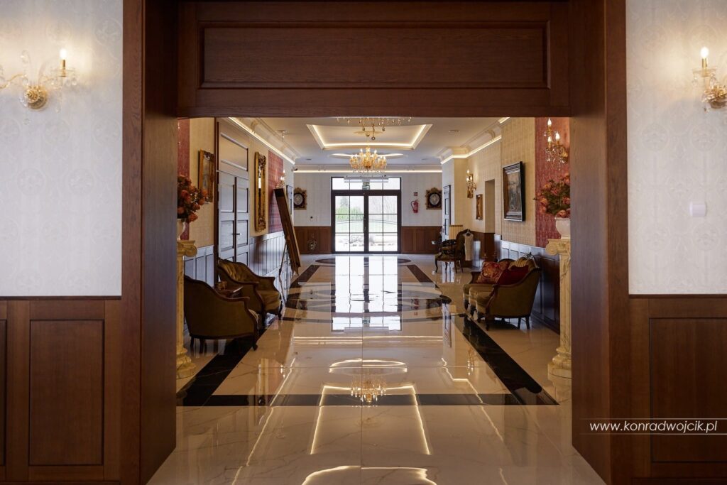 Wykonanie wnętrza budynku weselnego