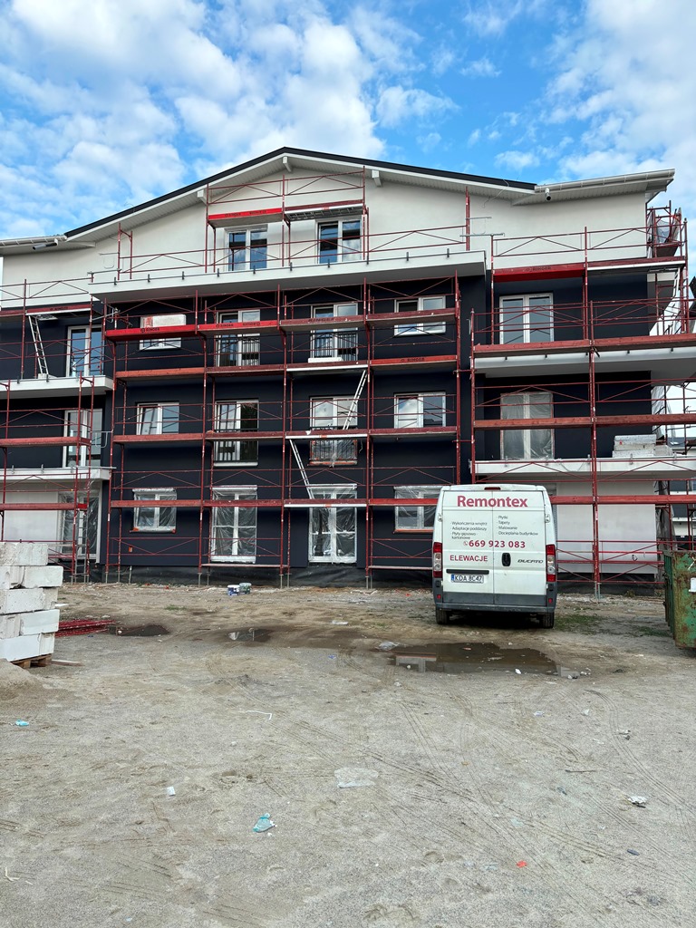 Fasada budynku wykonana przez Remontex